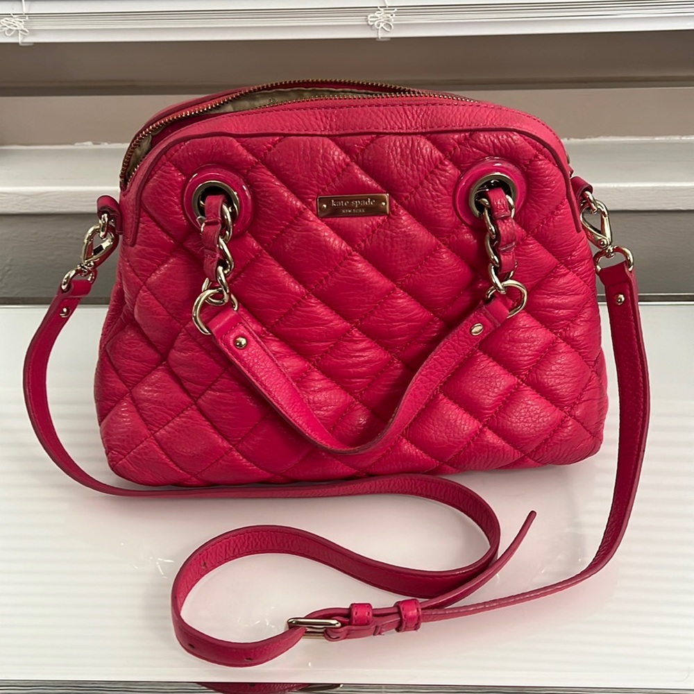 Kate Spade Quilted Pink Leather Purse